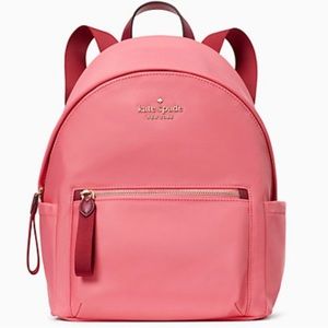 Kate Spade NEW Chelsea Nylon Mini Backpack Bag Deep Dahlia Pink NWT